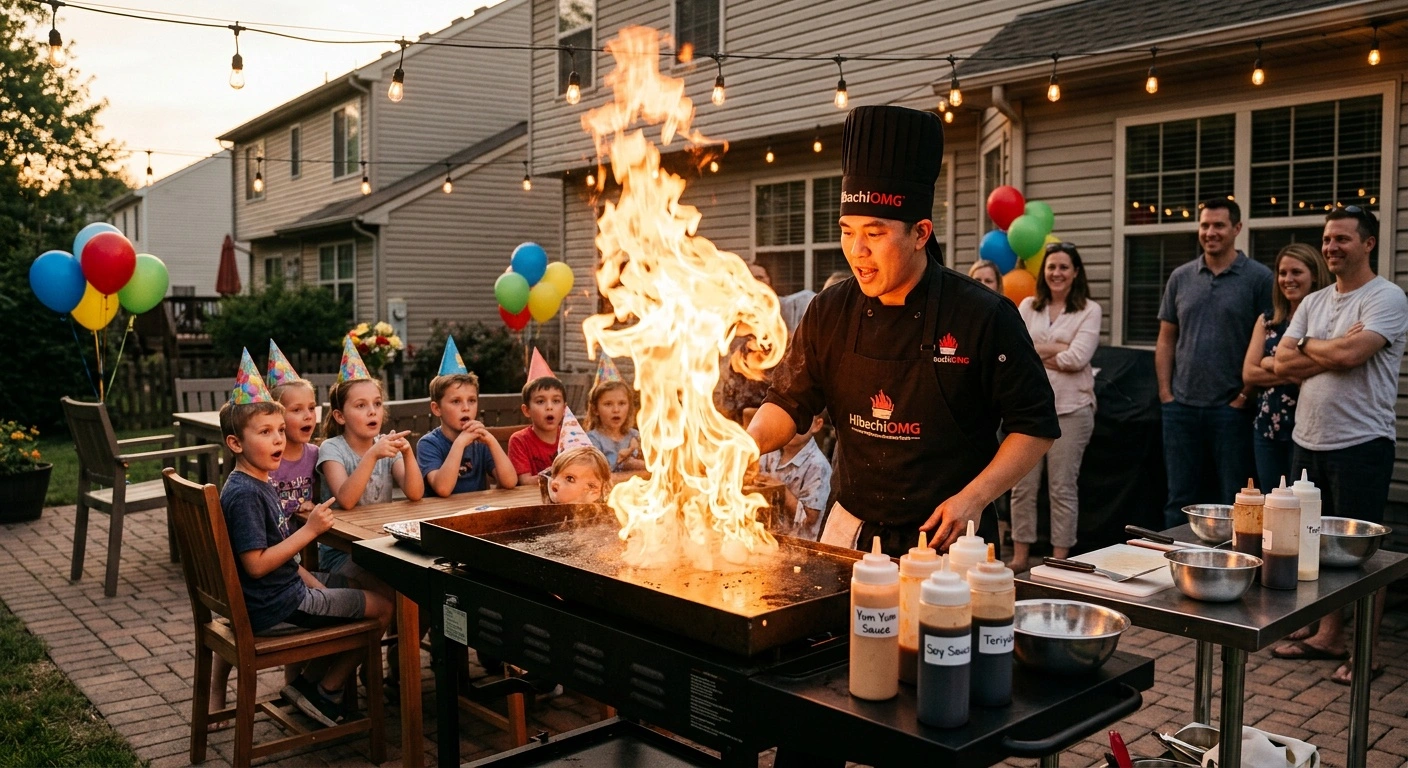 Hibachi Catering for Kids’ Parties: A Fun and Interactive Experience