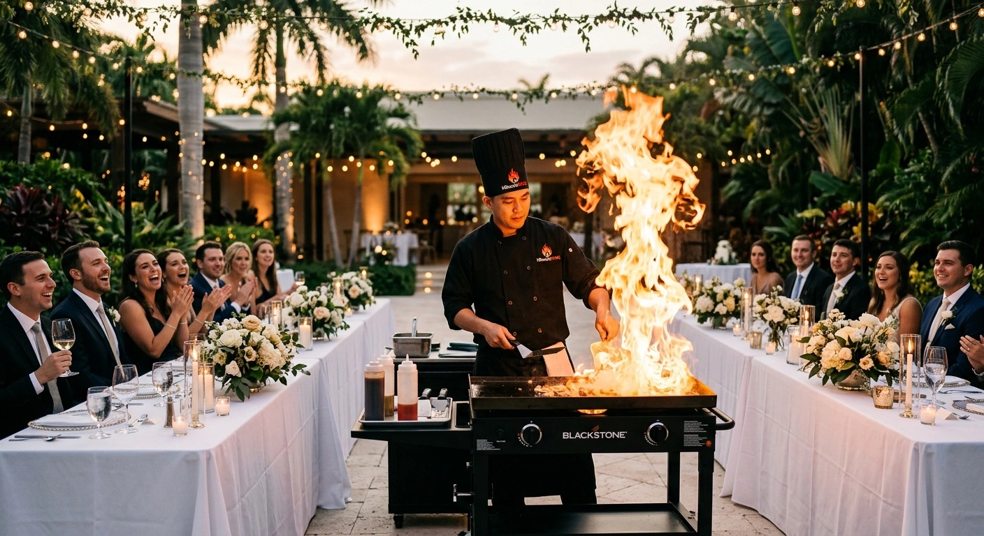 Hibachi Catering for Weddings: A Unique Reception Dinner Idea