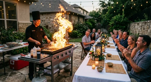 backyard hibachi party ideas