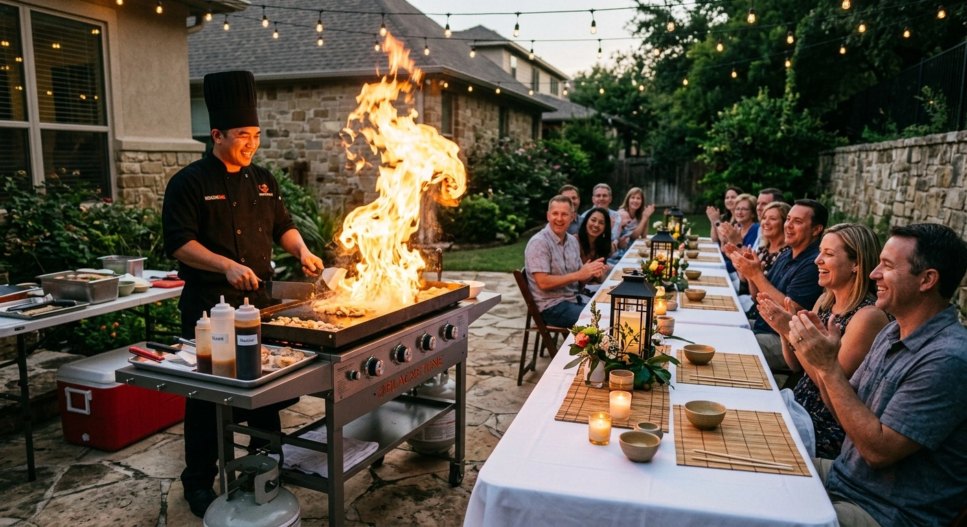 backyard hibachi party ideas
