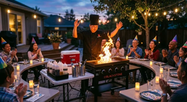 surprise hibachi birthday party